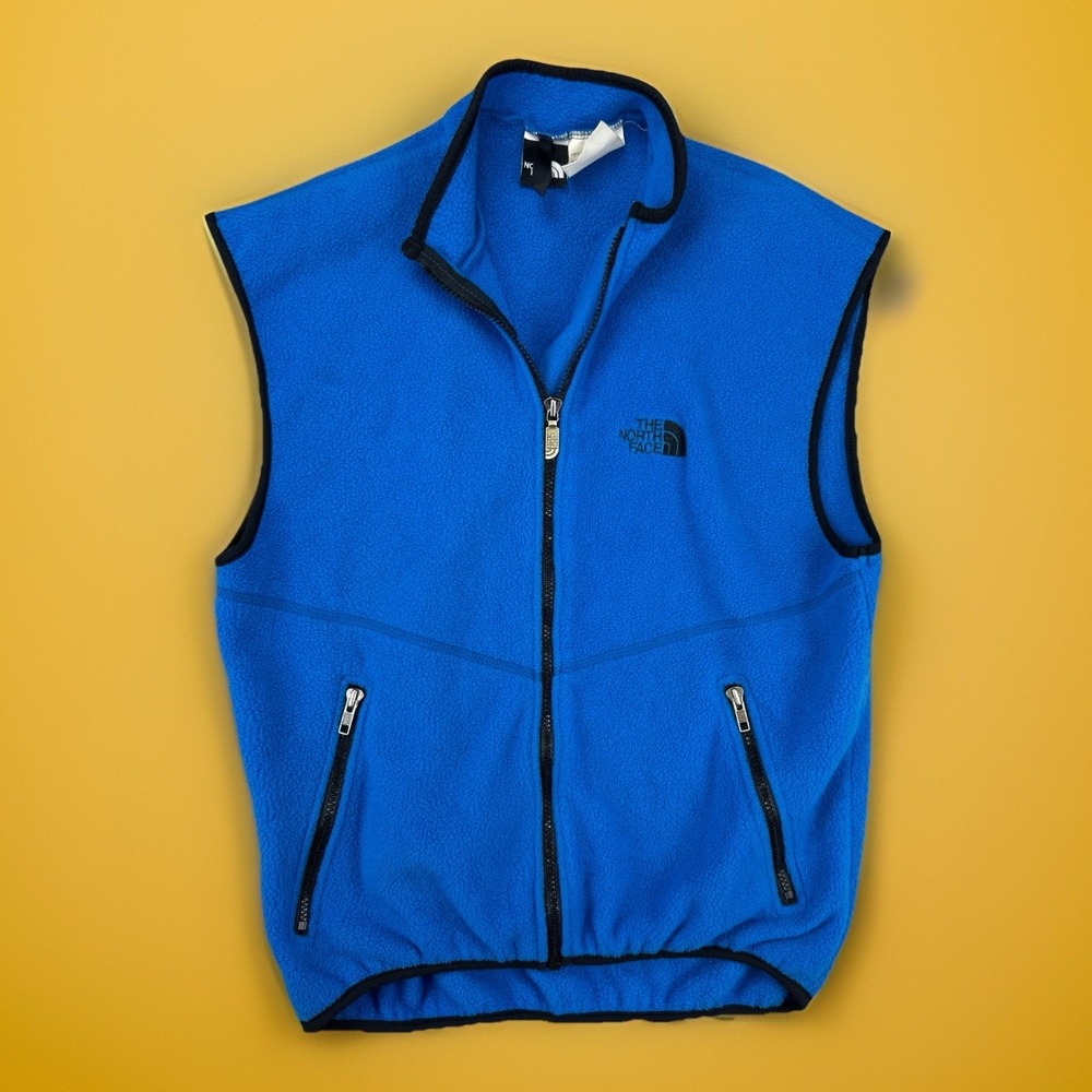 The North Face Fleece Vest Mens Medium Blue USA Made Vintage Outdoor Gorpcore